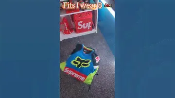 Custom Nike-by-you Airforce 1 low/Supreme x Fox moto jersey/Carhartt joggers.