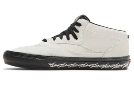 Supreme x Vans Half Cab casual mid-top sneakers for men and women the same white