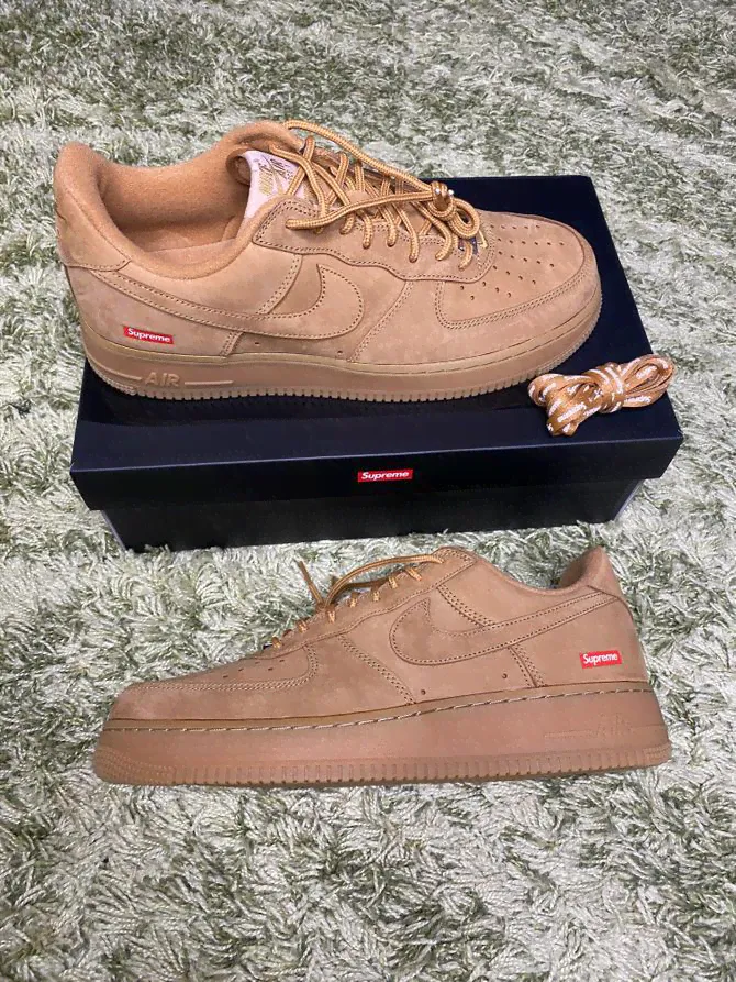 Supreme x Nike Nike Air Force 1 Low SP Supreme Wheat-0