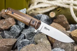 Нож Kizlyar Supreme Sturm AUS8 StoneWash Орех
