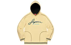 Supreme SS19 Contrast Embroidered Hooded Sweatshirt 连帽卫衣 男女同款 黄色 / Кофта Supreme SS19 Contrast SUP-SS19-929
