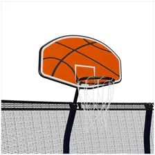 Каркасный батут Unix Line 14ft Basketball Supreme Game 427х427х269 см green