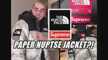 Supreme X TNF Paper Nuptse Jacket?! Is That True?!!