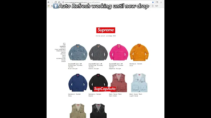 SupCopAuto: Supreme SS18 Week 15 LIVE Cop Video - Split Anorak Black S size